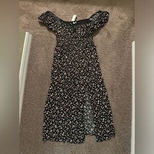 NWT Black Floral Dress